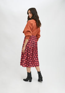 Compania Fantastica Floral Midi Skirt