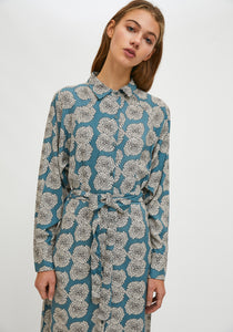 Compania Fantastica Chrysanthemum Midi Shirt Dress