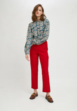 Load image into Gallery viewer, Compania Fantastica Floral Chrysanthemum High Neck Blouse

