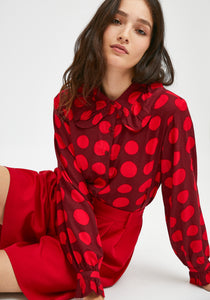 Compania Fantastica Red Polka Dots Shirt