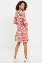 Load image into Gallery viewer, Louche Myfanwy Roses Roses Print Short Sleeve Mini Dress
