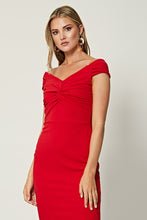 Load image into Gallery viewer, Red Fitted Dress
