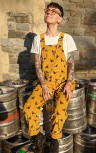 Run and Fly Bees Knees Gold Twill Dungarees