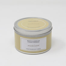 Load image into Gallery viewer, Vegan  Soy Wax Candle Tin Sandalwood
