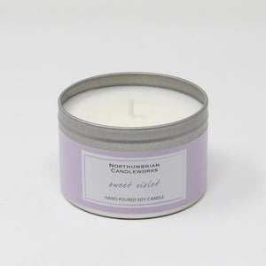 Vegan Soy Wax Candle Sweet Violet