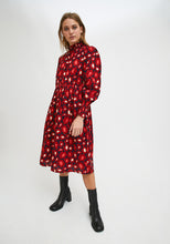 Load image into Gallery viewer, Compania Fantastica Bordeaux Floral Dress
