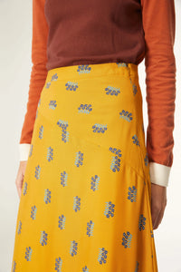 Compania Fantastica Floral Aster Midi Skirt