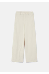 Compania Fantastica Soft Corduroy Wide-Leg Trousers White